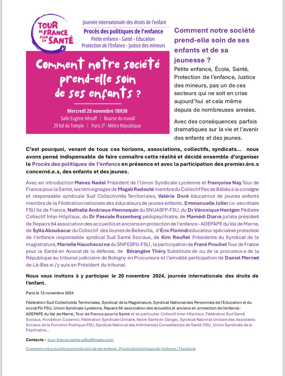 ⁦<a href="/nosservicespub/">Collectif Nos services publics</a>⁩ ⁦<a href="/CollectInterHop/">COLLECTIF INTER-HOPITAUX</a>⁩ ⁦<a href="/TourFranceSante/">TourDeFrance PourLaSanté-Plfss</a>⁩ ⤵️⤵️⤵️