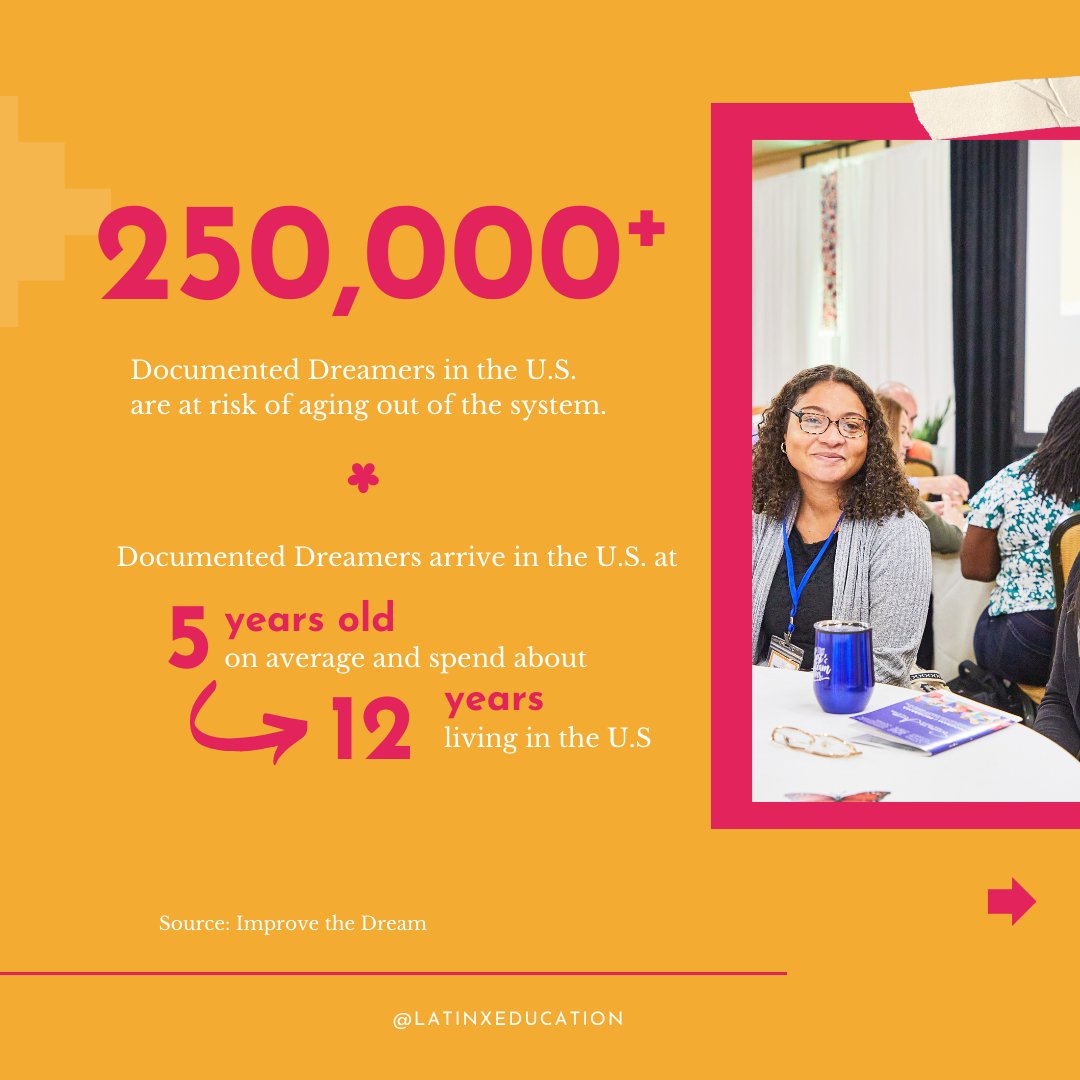 LatinxEducation's tweet photo. 🎓 On #InternationalStudentsDay, we honor the journey of Documented Dreamers in higher ed.

Raised in the U.S., many face unique barriers like unstable immigration status, impacting access to education and mental health. 

🔗 Learn more: https://t.co/jqFcsCU6Lr

#LatinxEd https://t.co/As5Jw0RzMp