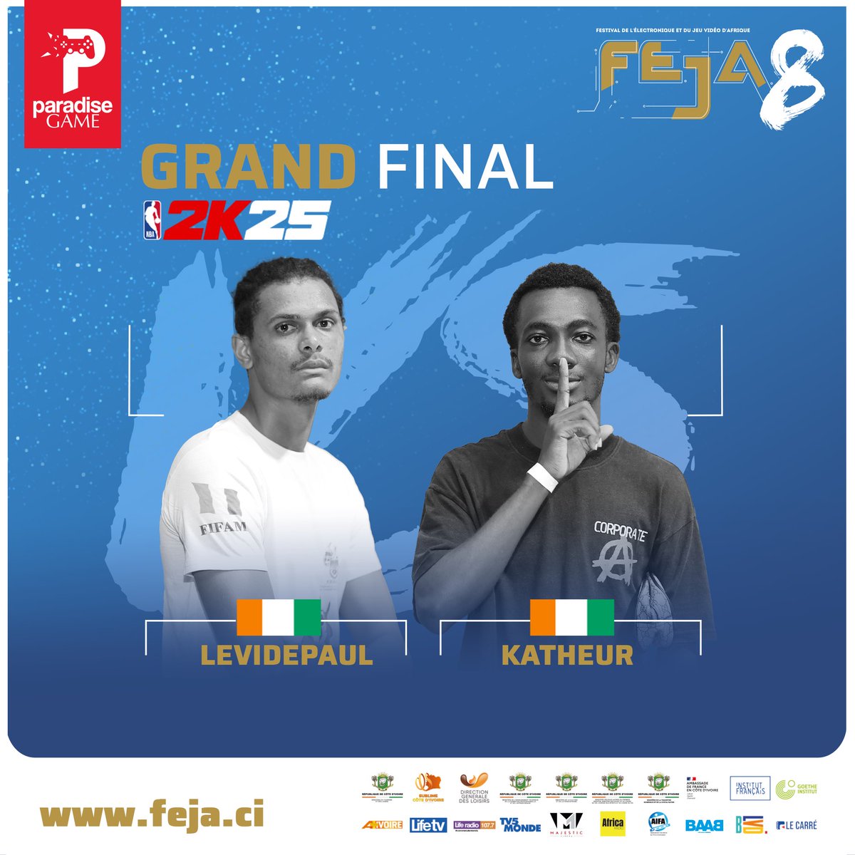 ParadiseGame_'s tweet photo. Affiche finale NBA 2K25 #FEJA8 https://t.co/OHxydHamwy
