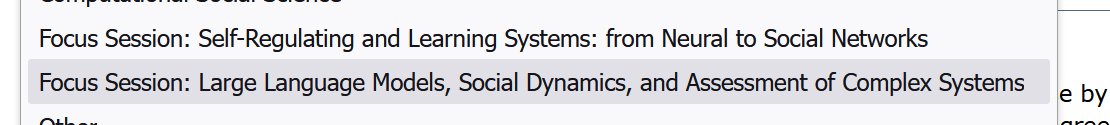 ViolaPriesemann's tweet photo. @jozierenberg You find the submission page for the DPG spring meeting in Regensburg #DPGR25 here:
https://t.co/oF5oPBoLIC

Join us for one of our two focus sessions:
Self-Regulating and Learning Systems or
Large Language Models #LLMs to model societal dynamics and complex systems. https://t.co/TnVAlIENww