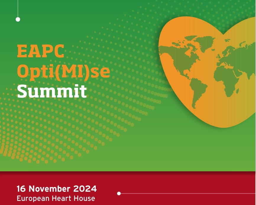 EmmanuelAndrou1's tweet image. Grateful for being part of this very ambitious, multi-stage European project! ✨
#EAPC Opti(MI)se Summit in #SophiaAntipolis, France 🌍
🎯Quality indicators
🎯Systematic analysis on digital technology
🎯Post MI Roadmap
🎯#ESC-#EAPC Clinical Statement
🎯Pts Resources