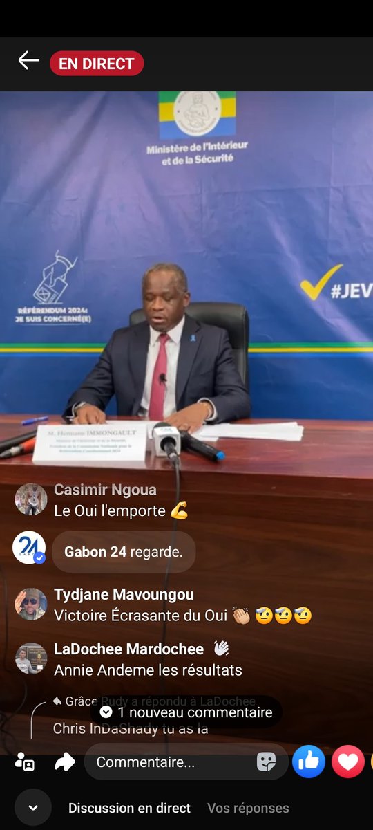 mr_nzamba's tweet photo. Le débat du NON et du OUI c'est fini. 
Les #400 000 qui n'ont pas voté là, fermez-la à jamais.
#Avançonsmaintenant
#Referendum2024 
#Leplusbeaupaysdumonde🇬🇦🇬🇦🇬🇦🇬🇦 https://t.co/b4aUZUkgvg