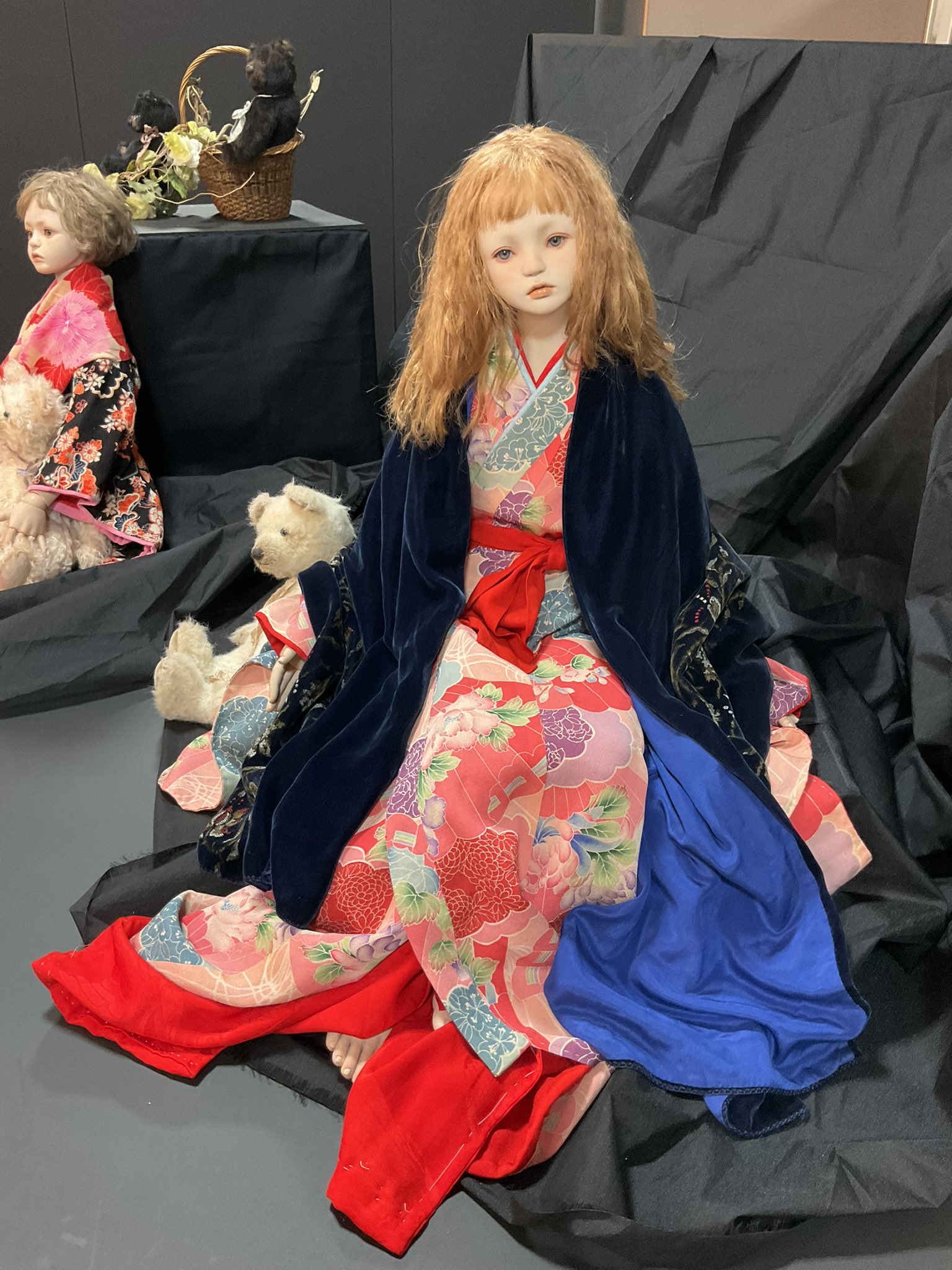 創作人形 関節市松人形 人毛 運賃着払 0812U1G - 市松人形 創作人形 関節市松人形 人毛 運賃着払 0812U1G - 市松人形