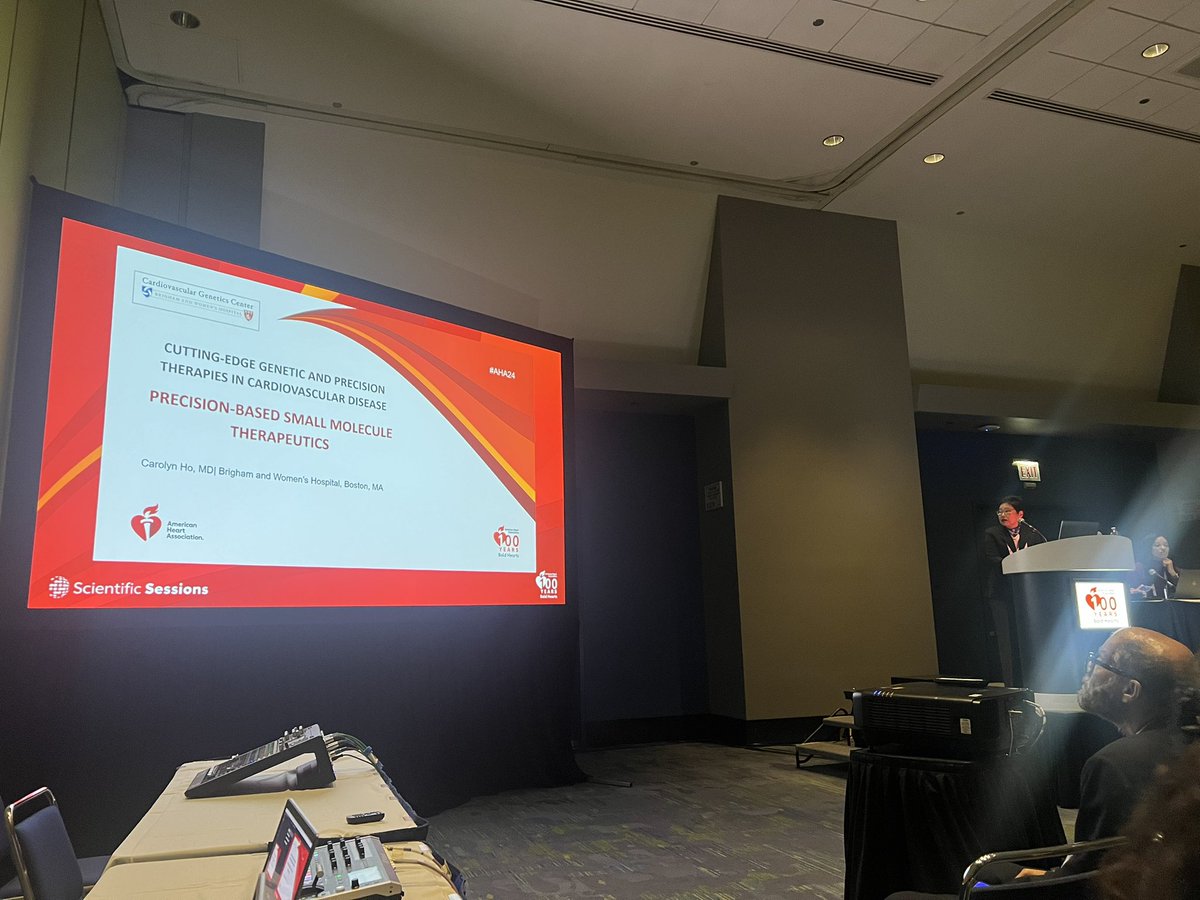 Dr Carolyn Ho of <a href="/MassGenBrigham/">Mass General Brigham</a> kicking us off discussing small module therapy. From myosin modulation to SGLT2i in HCM, to the myosin *activation* with omecantiv in HFrEF and siRNA IN TTR amyloid with patisiran/vutrisiran and much more!