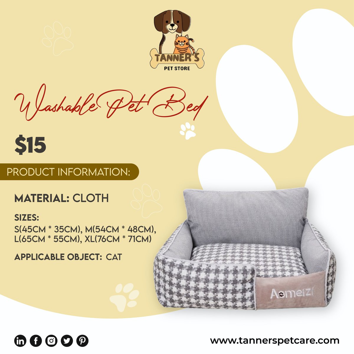 tannerspet's tweet photo. Tailored for your pet’s comfort and health!

Call Us Now at +1 714-392-4333 Or Visit Us at https://t.co/FC9DlOUHZg

#HealthyPetSleep #TailoredComfort #PetCare #PetHealth https://t.co/zpppa2fiTy