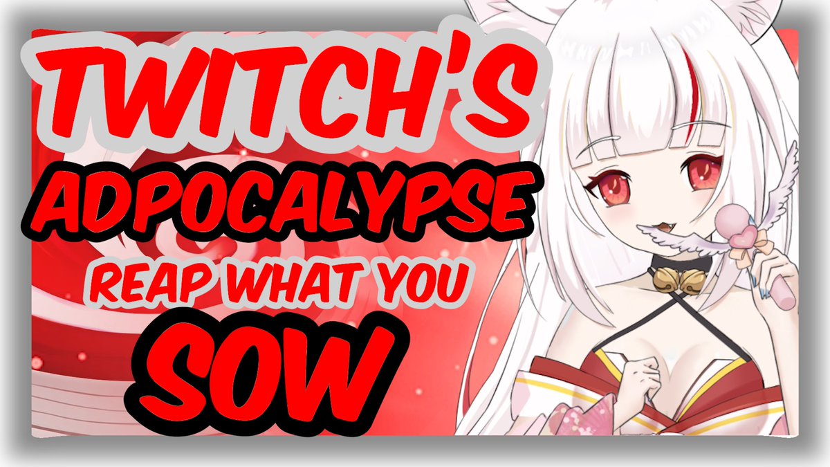 KitsuneMizuki's tweet photo. 🚨 Twitch’s Adpocalypse is here, and it’s hitting harder than anyone expected. Ad revenue down by 90%, advertisers bailing, and chaos everywhere. How did it get this bad? 😱
👉 https://t.co/UsCOfW40ur
#TwitchDrama #Adpocalypse #gaming #gamingnews #ENVtuber https://t.co/sC73ky5fgg