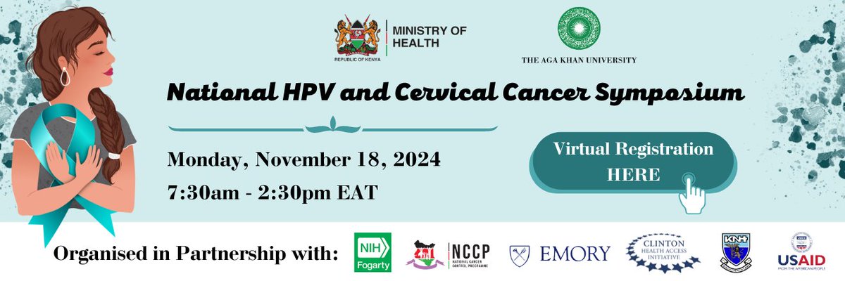 Emory Global Health Institute (@emoryghi) on Twitter photo Monday, November 18: TREE <a href="/EmoryUniversity/">Emory University</a> and partners are hosting a symposium to provide updates on #HPV and #CervicalCancer research in #Kenya 🇰🇪. Register now - bit.ly/3OdFPgw Monday, November 18: TREE <a href="/EmoryUniversity/">Emory University</a> and partners are hosting a symposium to provide updates on #HPV and #CervicalCancer research in #Kenya 🇰🇪. Register now - bit.ly/3OdFPgw