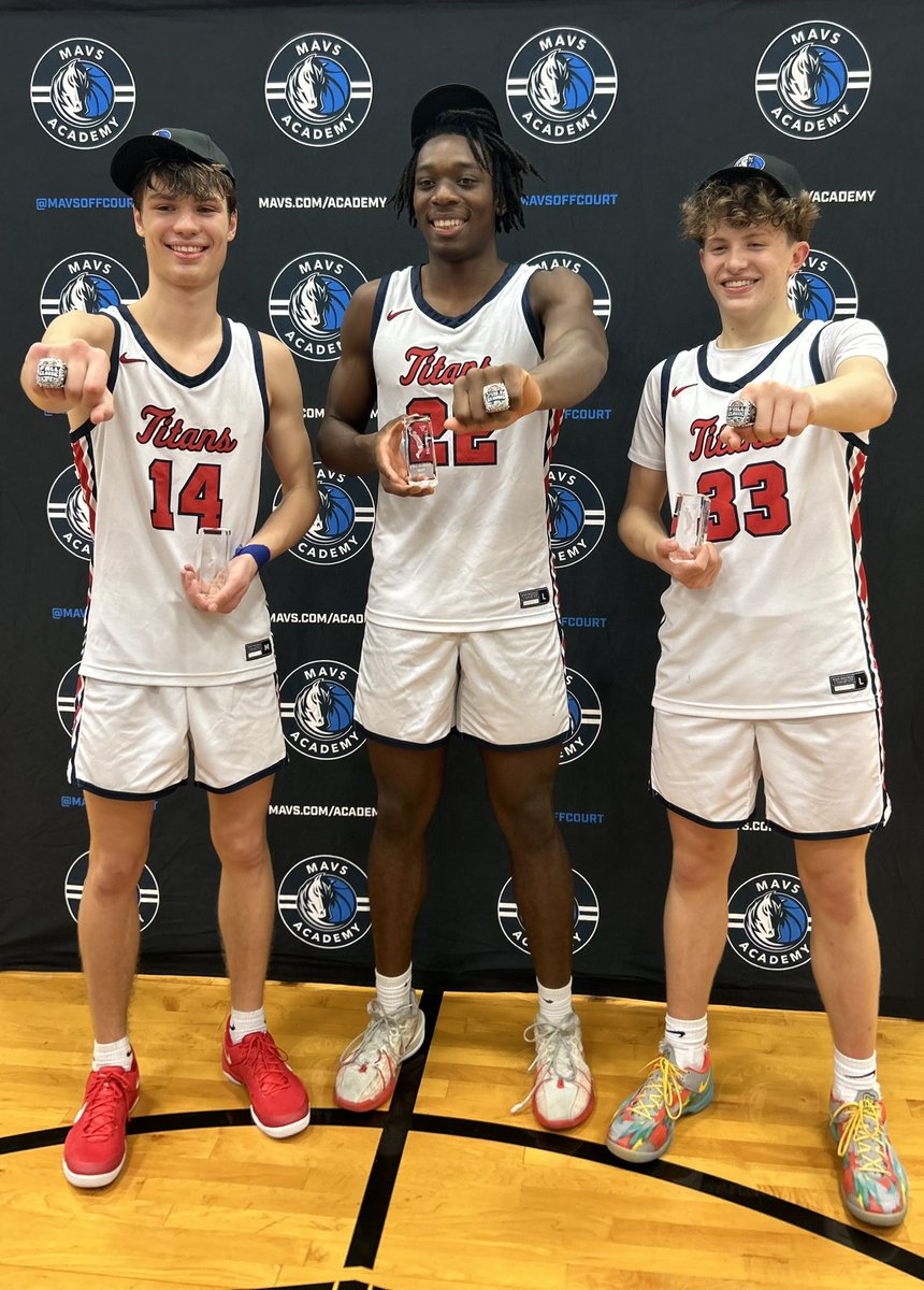 <a href="/dallasmavs/">Dallas Mavericks</a> Tourney Champs!!!🏆🏆🏆

<a href="/ChebeUwakwe/">Nnachebe Uwakwe</a> named tournament MVP and recognized on the All-Tournament Team🏆
<a href="/devoboley11/">Devo Boley</a> &amp; <a href="/Trystanyoung24/">Trystan Young</a> also recognized on the All-Tournament Team🏆

<a href="/Friscoisdsports/">Official Frisco ISD Sports</a> <a href="/friscoisd/">Frisco ISD</a> <a href="/Cen10titans/">Centennial HS</a>