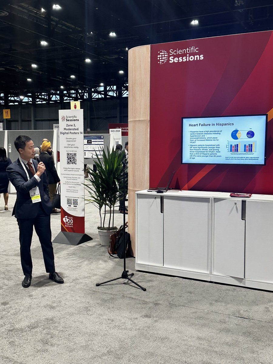 Anju Bhardwaj MD FACC (@docbhardwaj) on Twitter photo Our 🌟fellow <a href="/UTHeartVascular/">UTHealth Houston Heart & Vascular</a> #AndrewKim presenting <a href="/AHAMeetings/">AHAMeetings</a> #AHA2024
HFpEF risk assessment in young Hispanic adults using H2FpEF
<a href="/DrDeepa1020/">Deepa</a> <a href="/EKoutroumpakis/">Efstratios Koutroumpakis, MD</a> Our 🌟fellow <a href="/UTHeartVascular/">UTHealth Houston Heart & Vascular</a> #AndrewKim presenting <a href="/AHAMeetings/">AHAMeetings</a> #AHA2024
HFpEF risk assessment in young Hispanic adults using H2FpEF
<a href="/DrDeepa1020/">Deepa</a> <a href="/EKoutroumpakis/">Efstratios Koutroumpakis, MD</a>