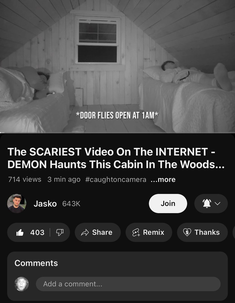 Watch the new cabin in the woods video here: 

youtu.be/NdzraCDZ6Fk?si…