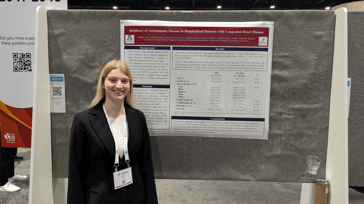 nataliecaryl's tweet photo. Presented my research today at #AHA24 🫀 such a fun day! https://t.co/00VkaunjwP