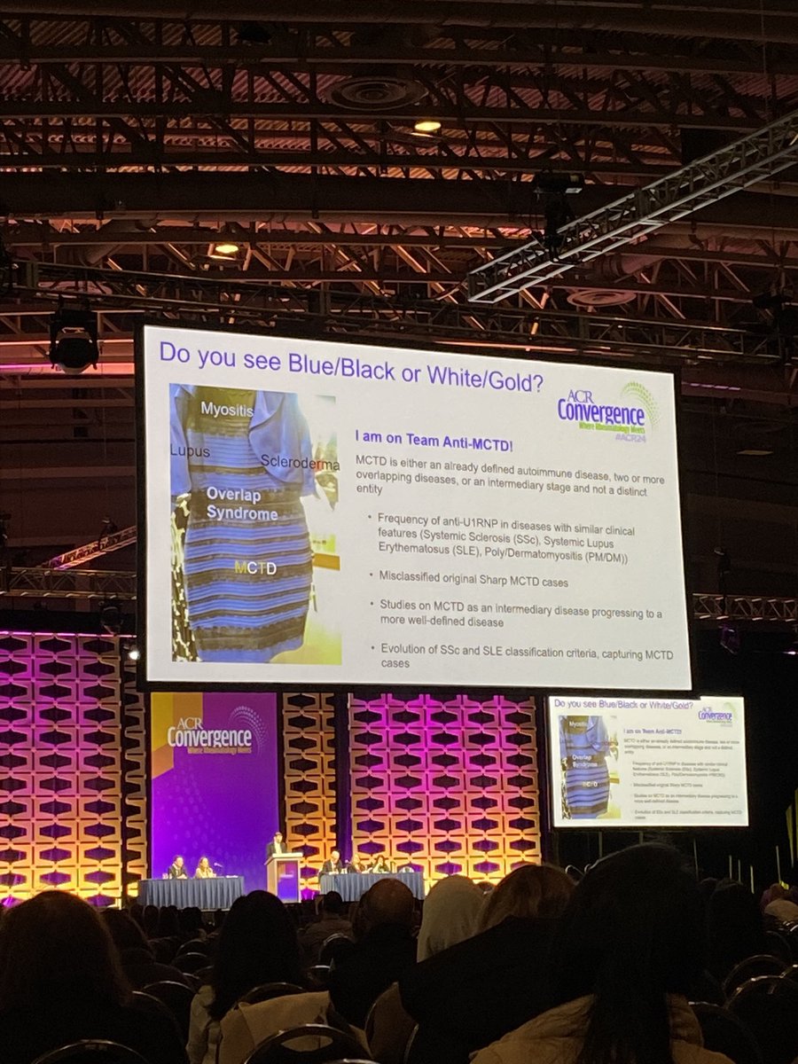 Flashback circa 2015, best slide at the Great Debate on MCTD! #ACR2024