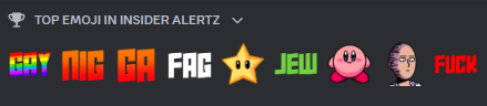 YakuzaDaddy's tweet photo. Top emojis in the server by users lol https://t.co/KEiT4gkBVE