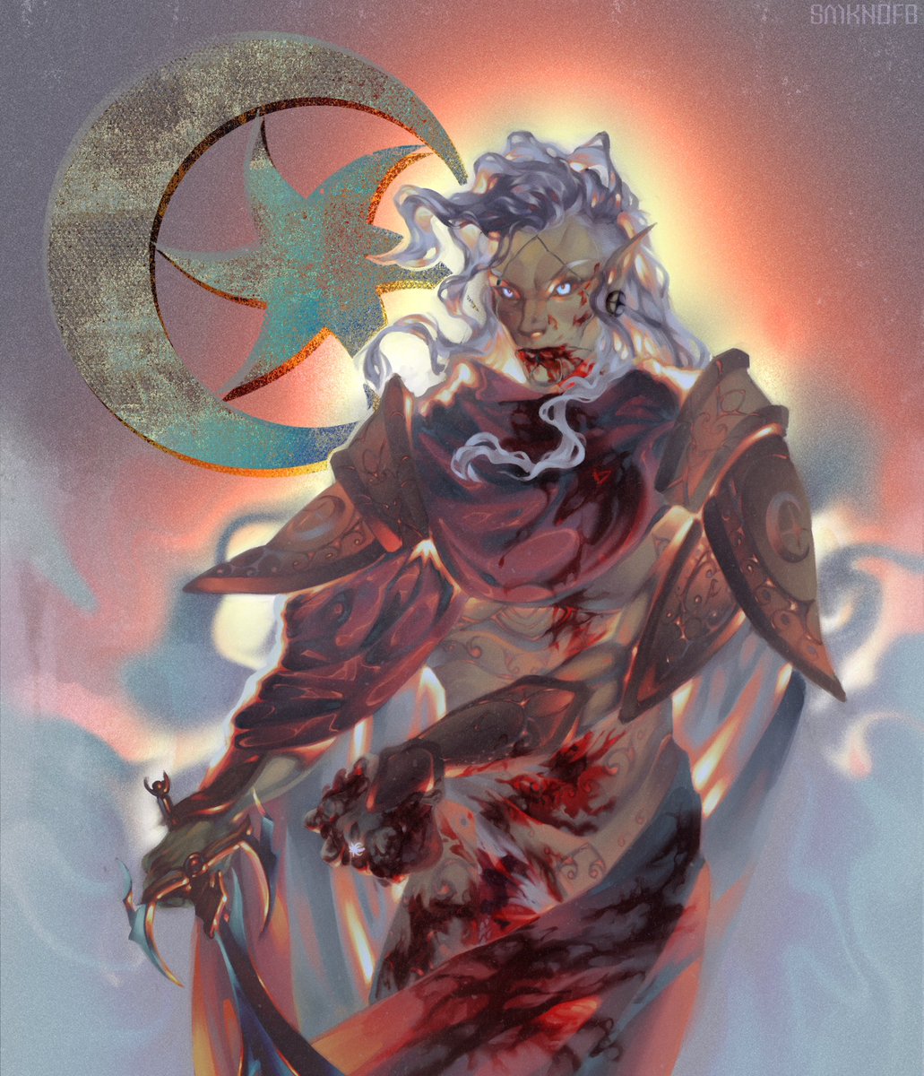 he came to me in a dream. had to draw him feasting on his enemy’s heart &lt;з
#morrowind  #tes_fanart #nerevar_indoril