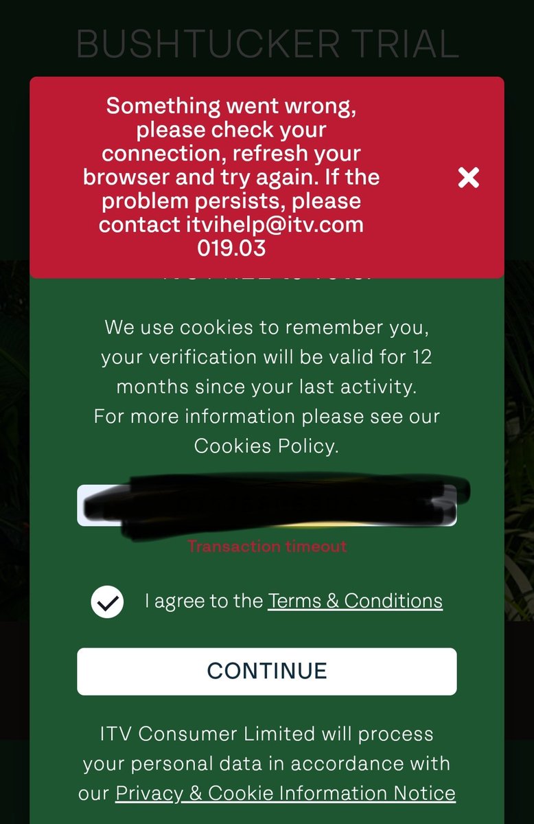 OfHerPlatt's tweet image. Lovely job?!?! Anyone else getting this from the @imacelebrity app when trying to vote ?!?! #imacelebrity #imaceleb2024 @antanddec #antanddec