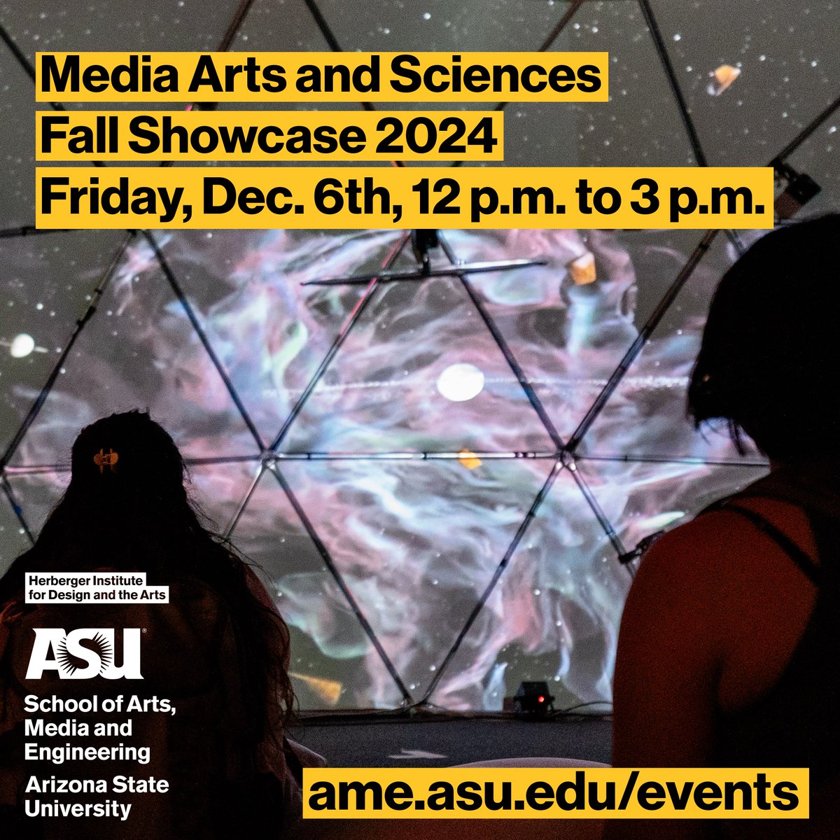 School of Arts, Media and Engineering (AME) (@asu_artsmedia) on Twitter photo Discover bold ideas at the School of Arts, Media and Engineeringās Media Arts and Sciences Showcase! Explore innovative projects blending art, tech & storytelling.
š
Friday, Dec. 6 ā° Noon ā 3 p.m.
asuevents.asu.edu/event/media-arā¦
Donāt miss it! #ASU #CreativityUnveiled
<a href="/ASUHIDA/">Herberger Institute</a> Discover bold ideas at the School of Arts, Media and Engineeringās Media Arts and Sciences Showcase! Explore innovative projects blending art, tech & storytelling.
š
Friday, Dec. 6 ā° Noon ā 3 p.m.
asuevents.asu.edu/event/media-arā¦
Donāt miss it! #ASU #CreativityUnveiled
<a href="/ASUHIDA/">Herberger Institute</a>