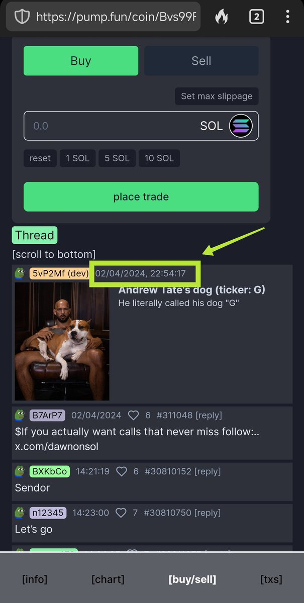 <a href="/MooninYaki/">Yaki (USEFUL ARC)</a> <a href="/jeremybtc/"></a> <a href="/Cobratate/">Andrew Tate</a> <a href="/OGTATEDOG/">TATES DOG "G"</a> pump.fun/coin/Bvs99FnZ8…

Yep it's true! Created on April! LFG! 🚀🚀🚀🚀 This is the real one👀