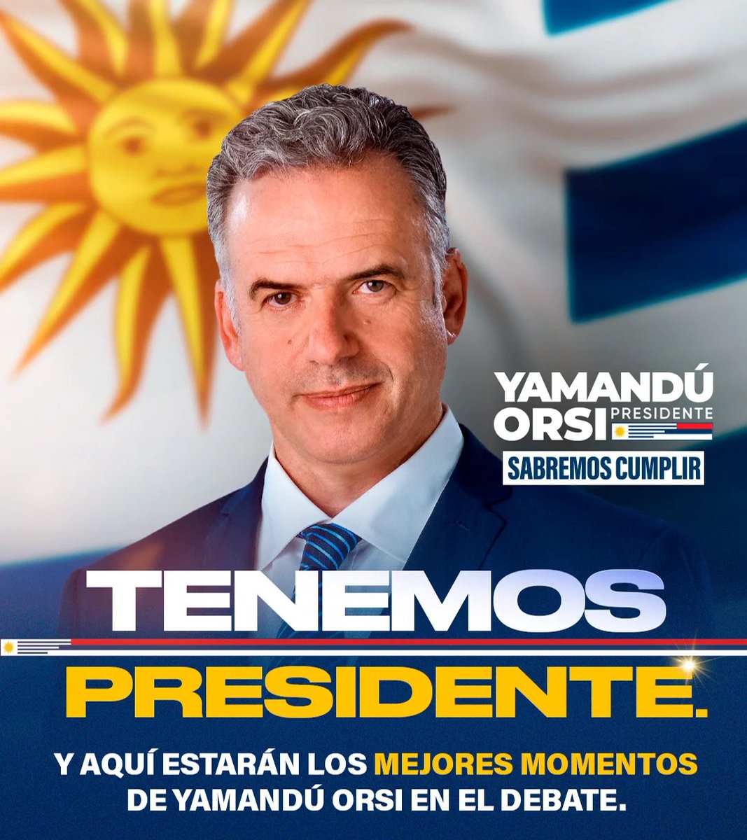 GBica1987's tweet photo. SUMATE AL DEBATE Y COMENTA PORQUE TENEMOS PRESIDENTE, EL SEÑOR YAMANDÚ ORSI!! https://t.co/VFL1UchKPb