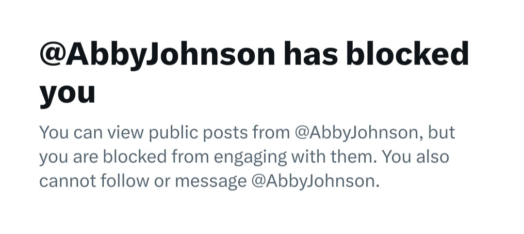 Blocking me won't make you any less the fake Christian, <a href="/AbbyJohnson/">Dr. Abby Johnson</a>.