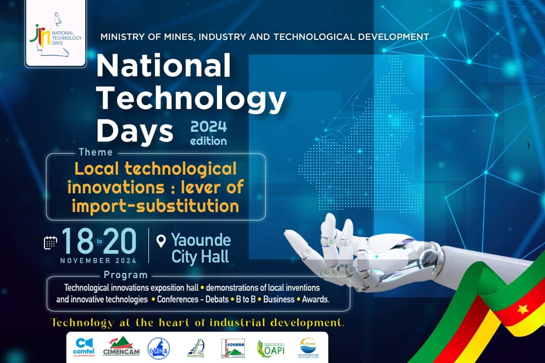 ngcodex's tweet image. 📢 *Join Us for the 9th Edition of the National Technology Days (JTN)!*🌟

🗓 *Date:* November 18-20, 2024
📍 *Location:* Hôtel de Ville, Yaoundé
🎯 *Theme:* Local Technological Innovations: A Lever for Import Substitution 

#microsoft365 #Microsoft