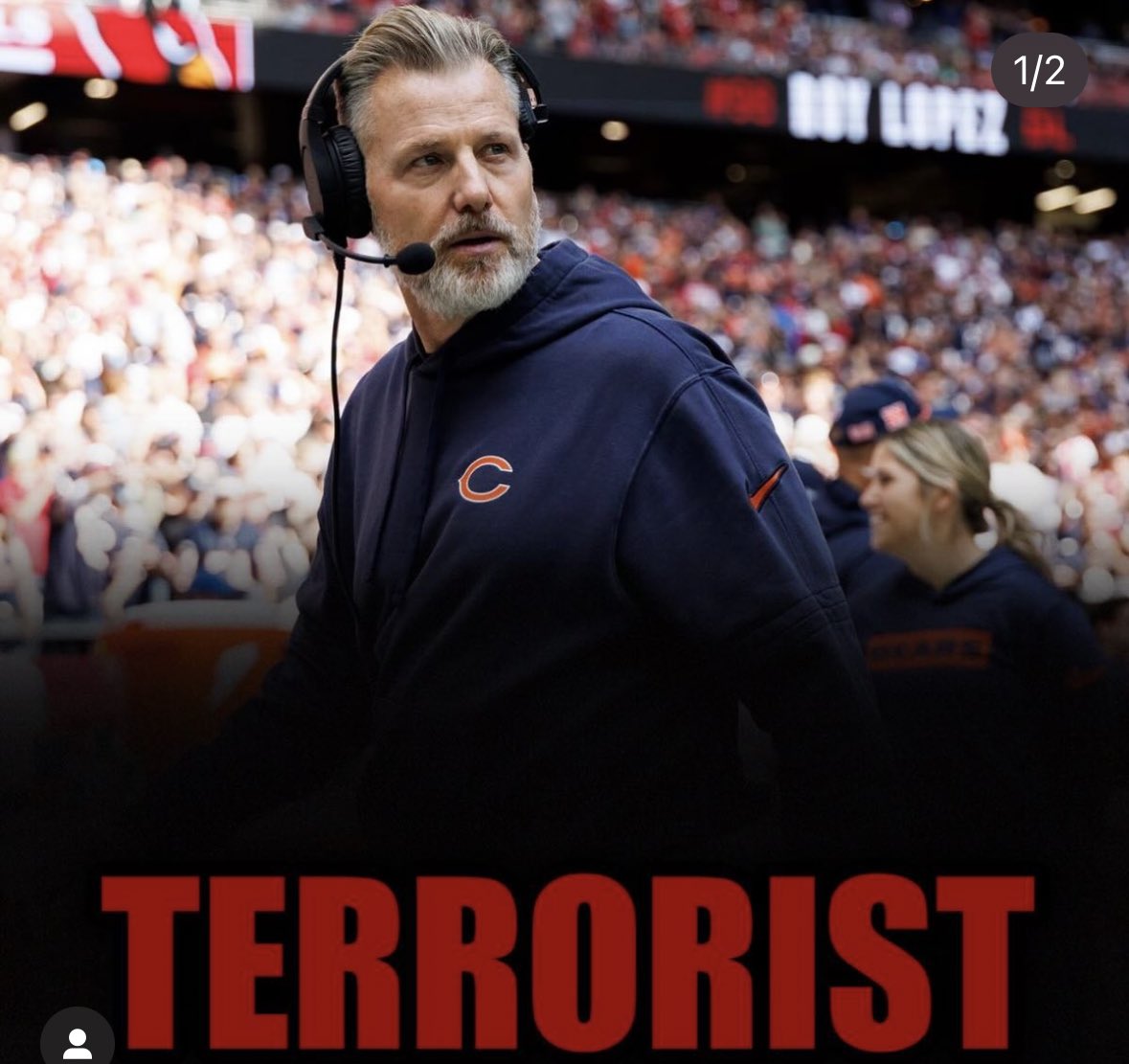 Matthew Eberflus’ record as a Bears HC so far: 

13 TOTAL WINS
30 TOTAL LOSES

0-5 against the Packers 
0-18 in Sun (away games)
Blown 6 games with a 95% win chance