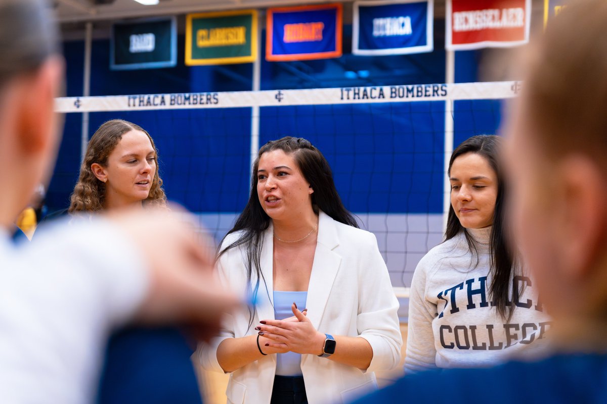 IthacaVB's tweet image. Eight years in the making…Coach Stilwell is finally bringing home the hardware🏆

#GoBombers x #StriveForMore