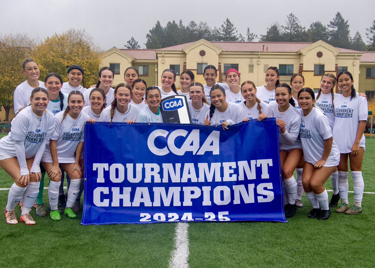 CCAA TOURNAMENT CHAMPIONS‼️‼️

<a href="/cppwsoccer/">Cal Poly Pomona Women's Soccer</a> wins their first CCAA Tournament Title in 25 years to earn the automatic qualifier into the NCAA Tournament!! 

This is the first time they have won both the regular season title and the tournament title in the same season!

#WeAreCPP