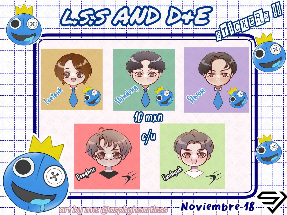 ESunriseLSmileF's tweet photo. ¡Hola  hola! 

#KPOPMASTERZ  voy a estar vendiendo stickers de Super junior ~ por si llegan a verme vendiendo me compren con confianza y me hablen sin pena para amigar 

#SUPERJUNIOR #SuperJuniorDnE  #SUPERJUNIORLSS #Donghae #EUNHYUK #LEETEUK #SHINDONG #siwonchoi https://t.co/JbVJGaR6dP
