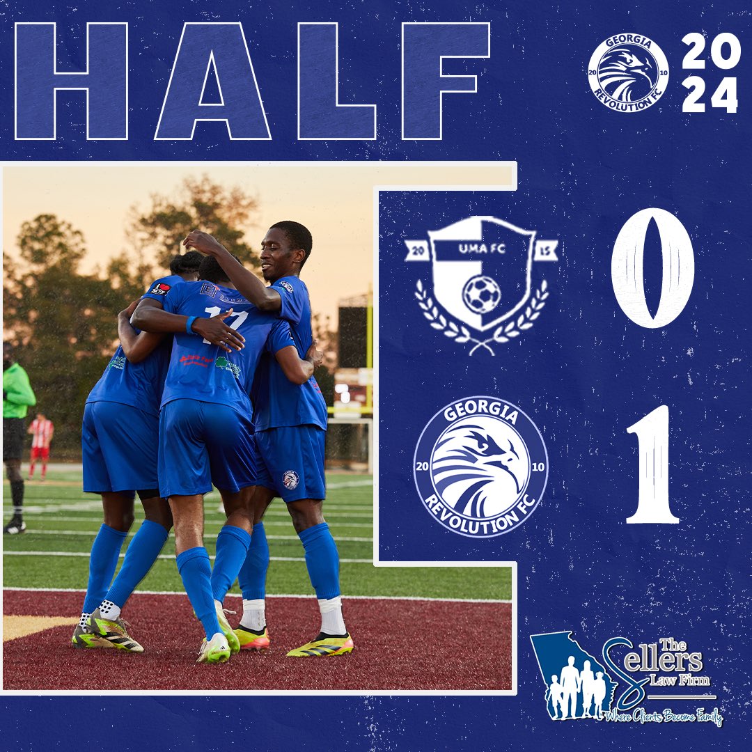 HT | Revs lead off a beautifully worked ball from Mathieu Rose to Lennox Dixon. More to compete for in the second half! #UpTheRevs 🔴⚪️🔵 #OurRevolution 🦅⚽️