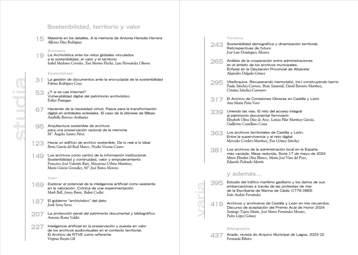 Estamos imprimiendo un nuevo número de #Tabula que recoge las interesantes ponencias del pasado #cacyl24 sobre #Sostenibilidad #valor y #territorio