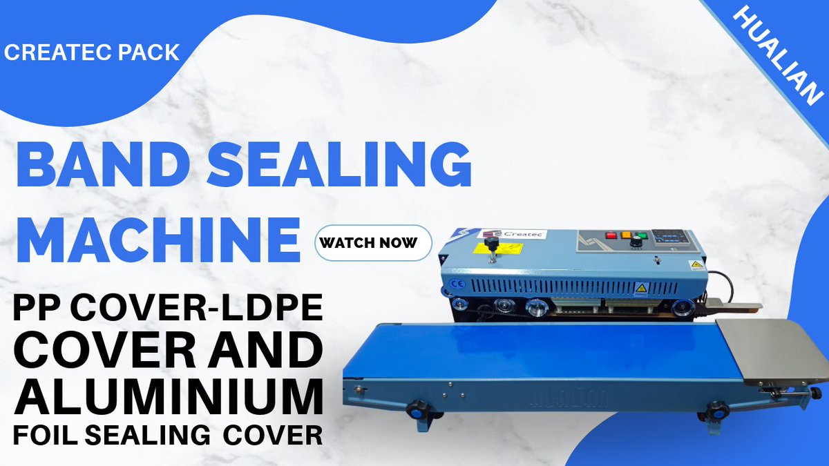 CreatecPacking's tweet image. &quot;Discover the versatility and efficiency of our band sealing machines! Watch how these machines can precisely seal thermoplastic bags of various sizes, lengths, and thicknesses.

watch - youtu.be/fD2tXNxMA-o?si…

#BandSealingMachine 
#PackagingSolutions  
#SealingMachine
