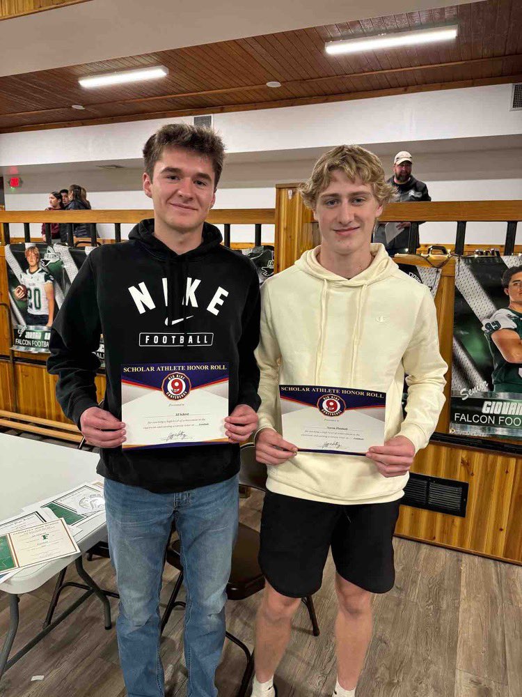 Honored to be named All-District and be given a Scholar Athlete award!!