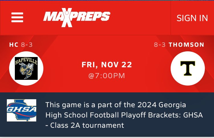 HCCA Hornets🐝 (@thehccahornets) on Twitter photo Congratulations to the Hapeville Hornets on their first round win 57-13 against Lakeview-Fort Oglethorpe. On to the second round against Thomson!! We play at Banneker this Friday!! Come out and support those 🐝 🐝🐝<a href="/WgordonCoach/">Coach Gordon</a> <a href="/grindatlanta/">Kevin Pope</a> #football #ghsaPlayoffs #region2A Congratulations to the Hapeville Hornets on their first round win 57-13 against Lakeview-Fort Oglethorpe. On to the second round against Thomson!! We play at Banneker this Friday!! Come out and support those 🐝 🐝🐝<a href="/WgordonCoach/">Coach Gordon</a> <a href="/grindatlanta/">Kevin Pope</a> #football #ghsaPlayoffs #region2A