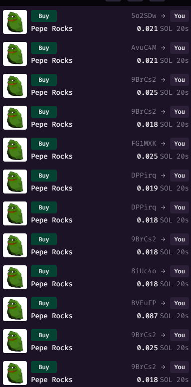 0xGroovy's tweet photo. I just swept like 30 pepe rocks https://t.co/OuC7cMoXmR