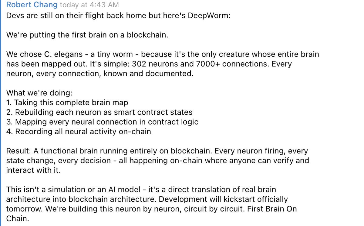 togoomax's tweet photo. @elonmusk @deepwormxyz @chang_worm 
New narrative $worm
Changing the future of humanity https://t.co/UpcSmhokoj
