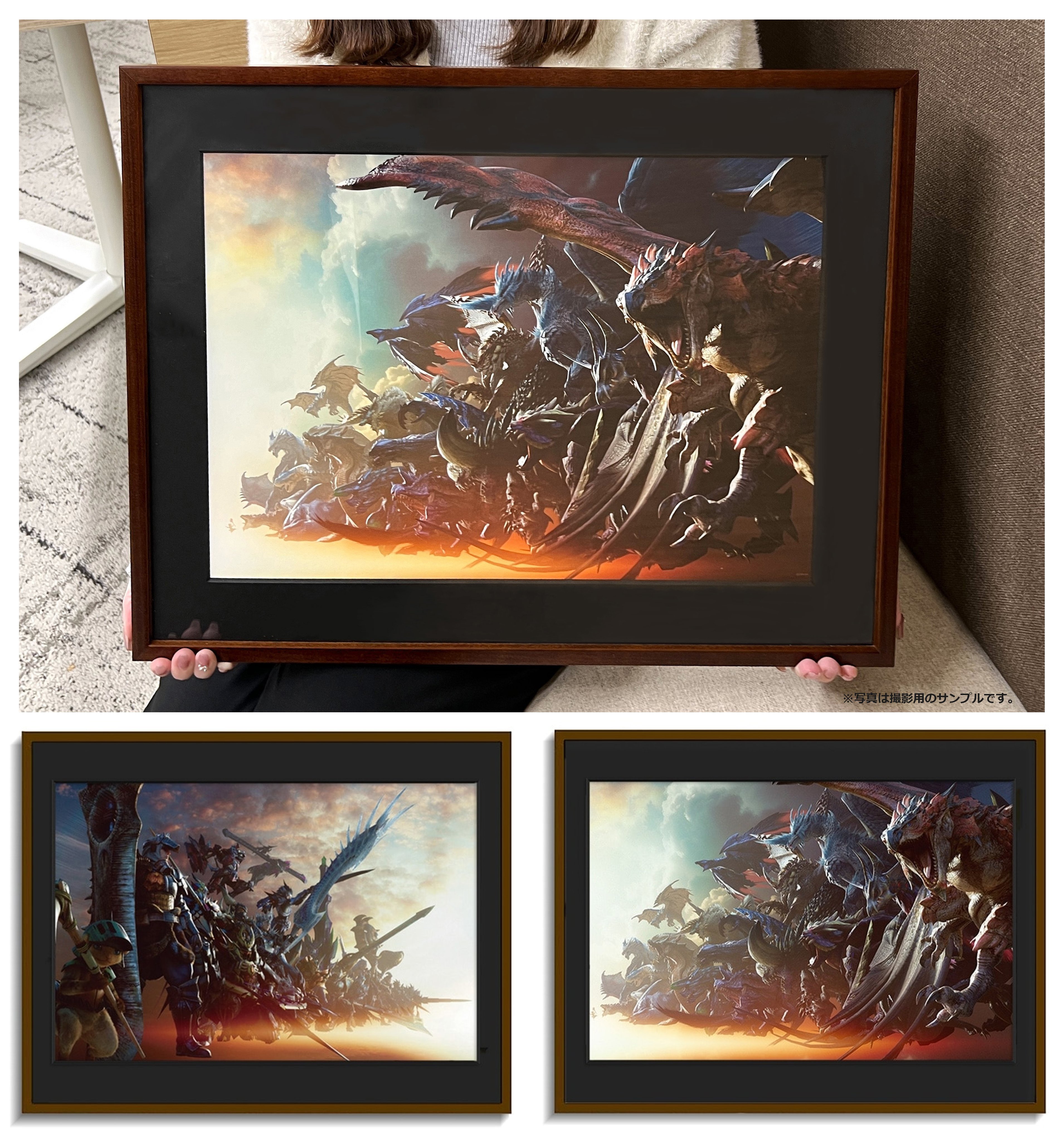 MONSTER HUNTER 20周年額装アート ハンターエディション イーカプコン |MONSTER HUNTER 20周年額装アート ハンター