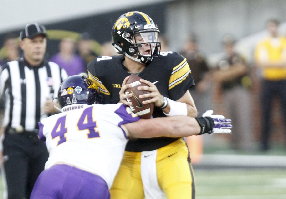 A graduate of Regina (the Iowa high school, not the capital of Saskatchewan) and UNI, Jared Brinkman (#91) is celebrating his second career Grey Cup tonight after the Argonauts' win over Winnipeg!