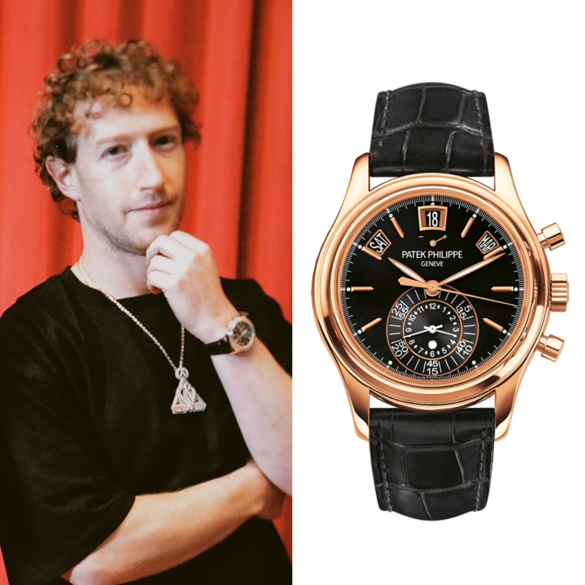 Meta CEO マーク・ザッカーバーグ パテック・フィリップ コンプ 