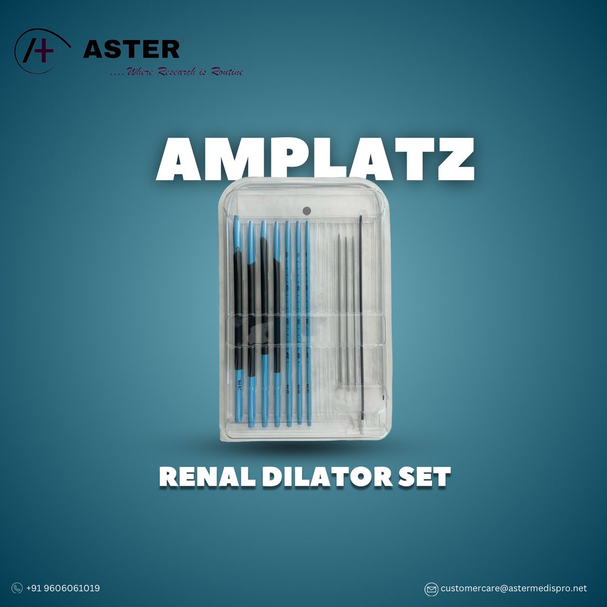 The Amplatz renal dilator set is a specialized urology medical device used primarily during percutaneous nephrolithotomy (PCNL)procedures to gain access to the renal collecting system.