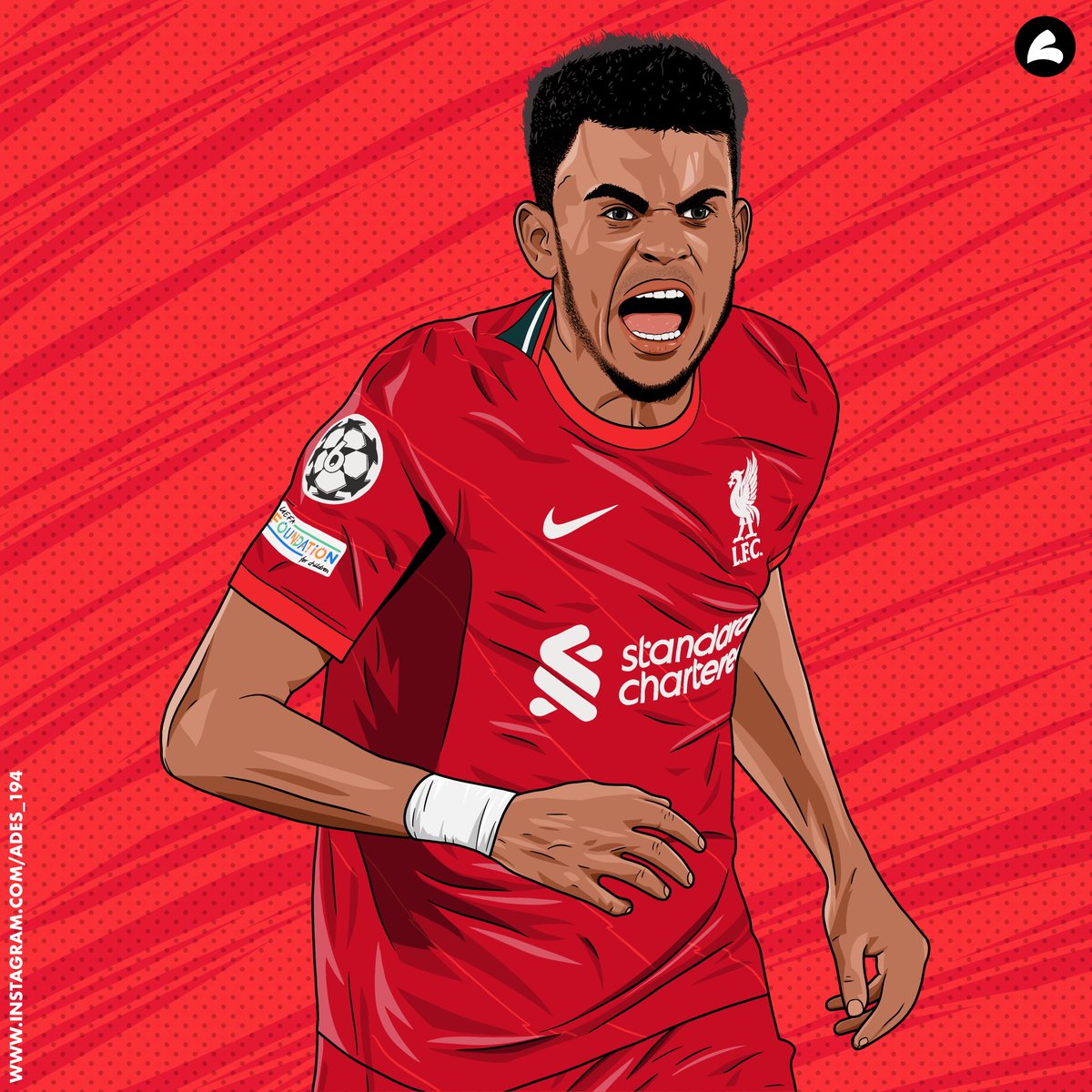He is on fire 🔥 🔥 🔥 
#LiverpoolFC #illustraion