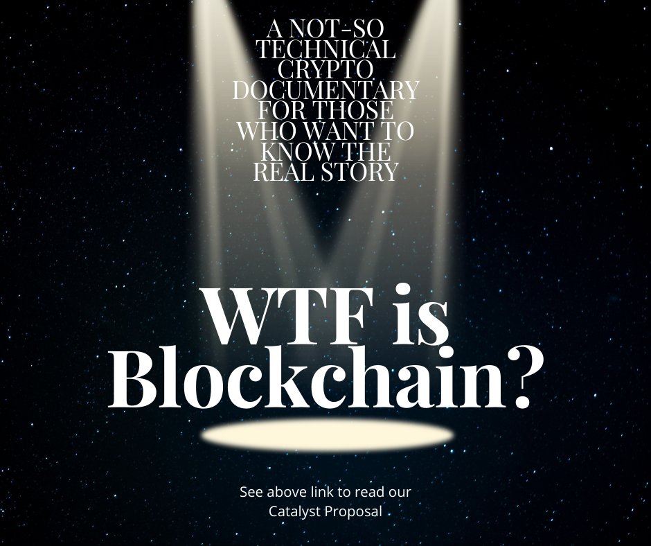 We'd much appreciate your vote - people of the world need an entertaining, understandable documentary explaining the ways blockchain can change their lives.
cardano.ideascale.com/c/cardano/idea…