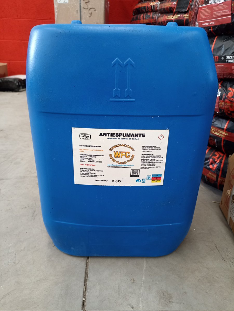 Anti espumante., inhibidor de espuma en tintas base agua.
Inf. Y ventas 5523515085.
Envios a todo México.
waterflexocleangaless@gmail.com.