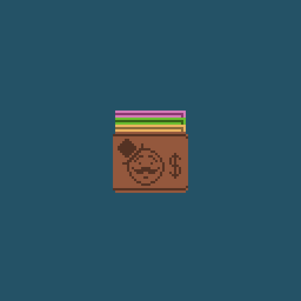 A #wallet for monopoly! <a href="/Pixel_Dailies/">Pixel Dailies</a> #pixel_dailies #pixelart
