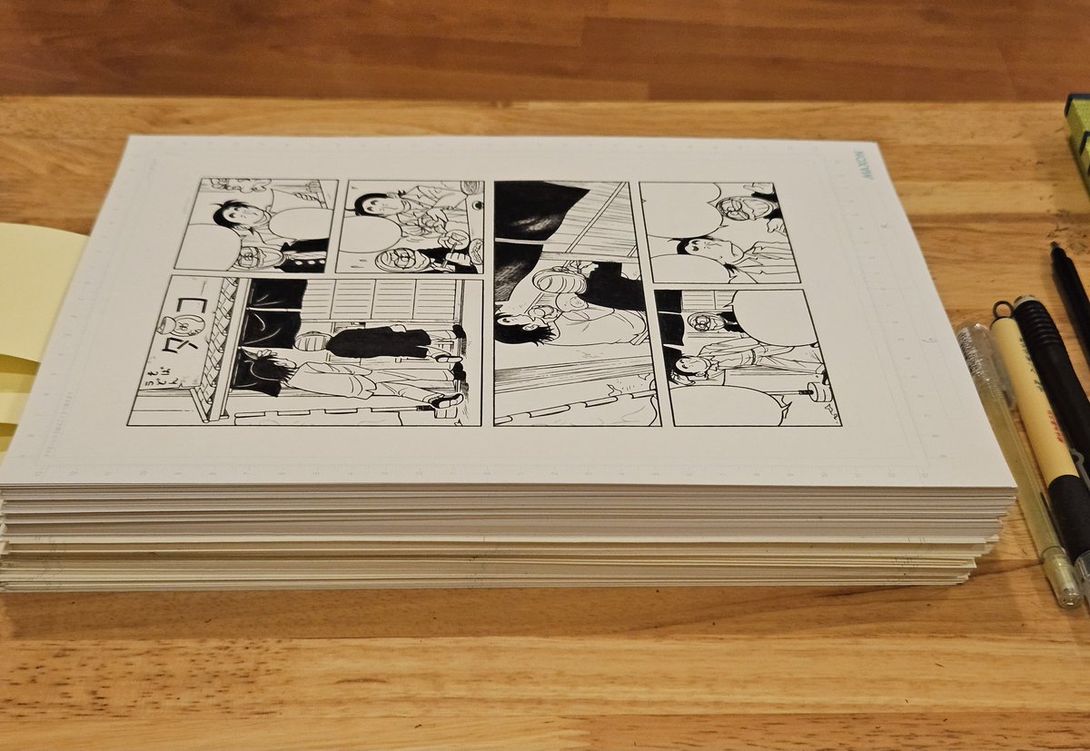 mikaelji's tweet image. total manuscript pages I've drawn from 2023 to 2024