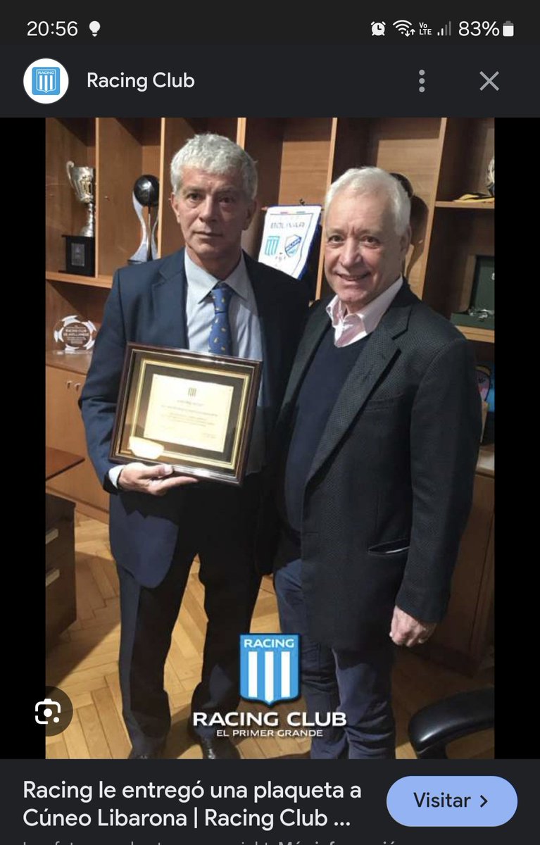 Racing es de la gente oh oh oh.......