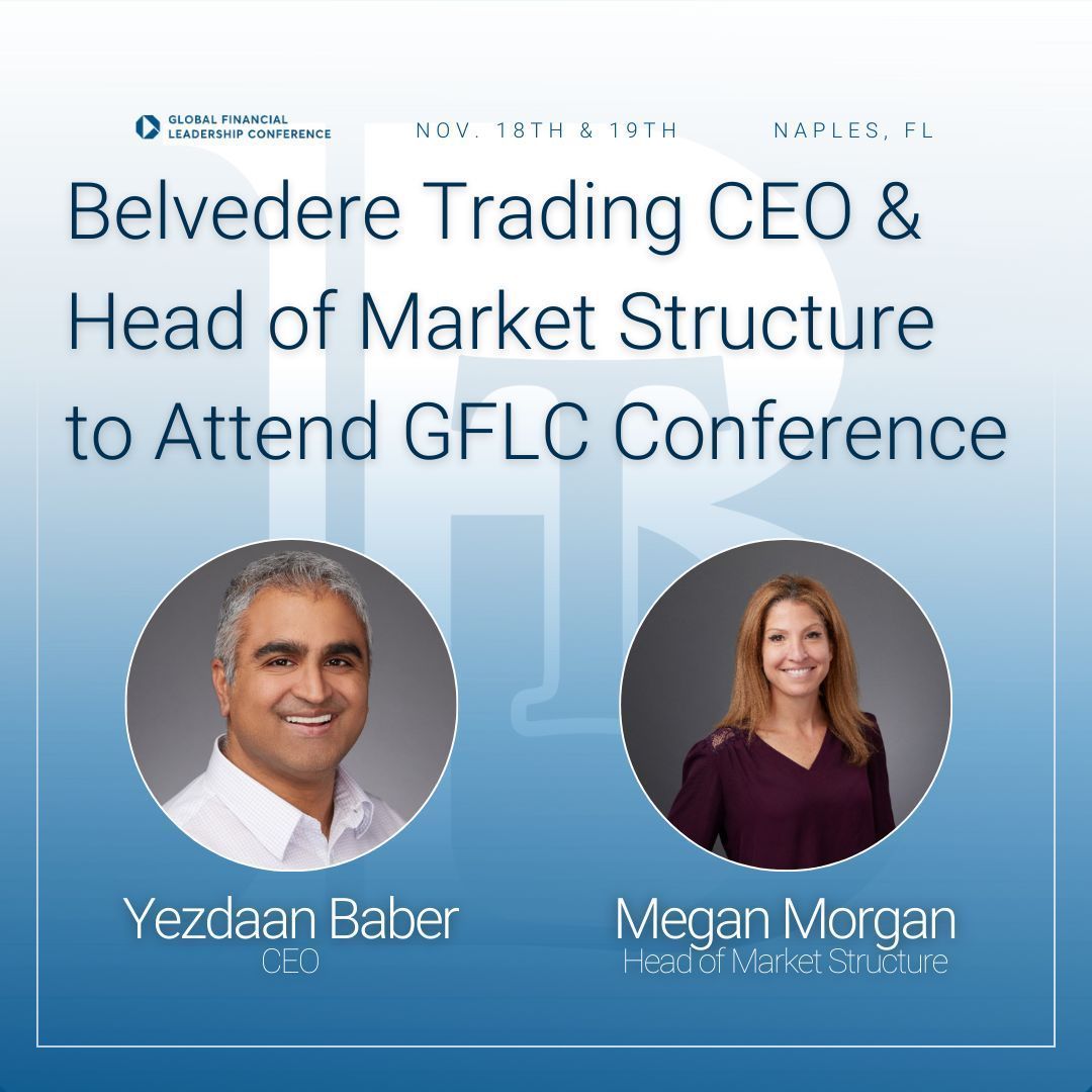 From Chicago to Naples: our very own Yezdaan Baber (CEO) and Megan Morgan (Head of Market Structure) are heading down to warmer weather to attend the Global Financial Leadership Conference. Thank you for having us, @CMEgroup!  🚀