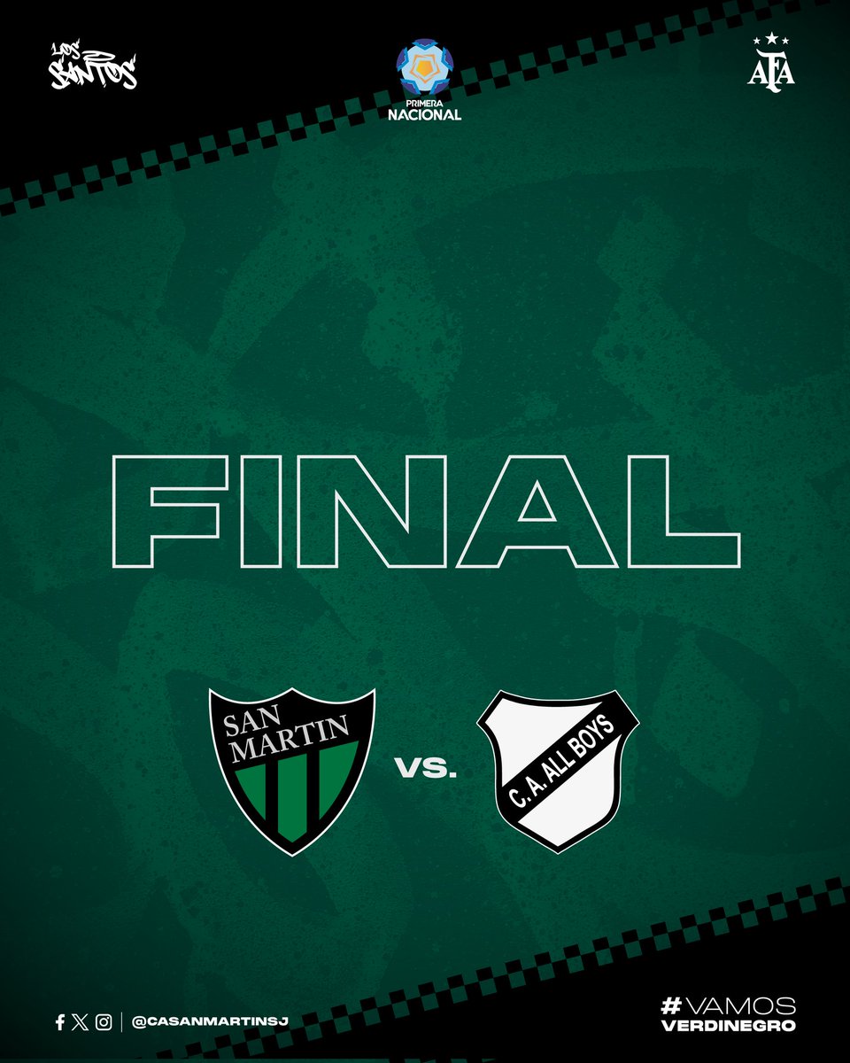 CASanMartinSJ's tweet photo. Final del partido!!! Empate y clasificación!!!!!! Vamos verde!!!!!

Con dos goles de Maxi Casa!!!

#VamosLosSantos 
#VamosVerdinegro 🟢⚫ https://t.co/hCsi9qQ9CI