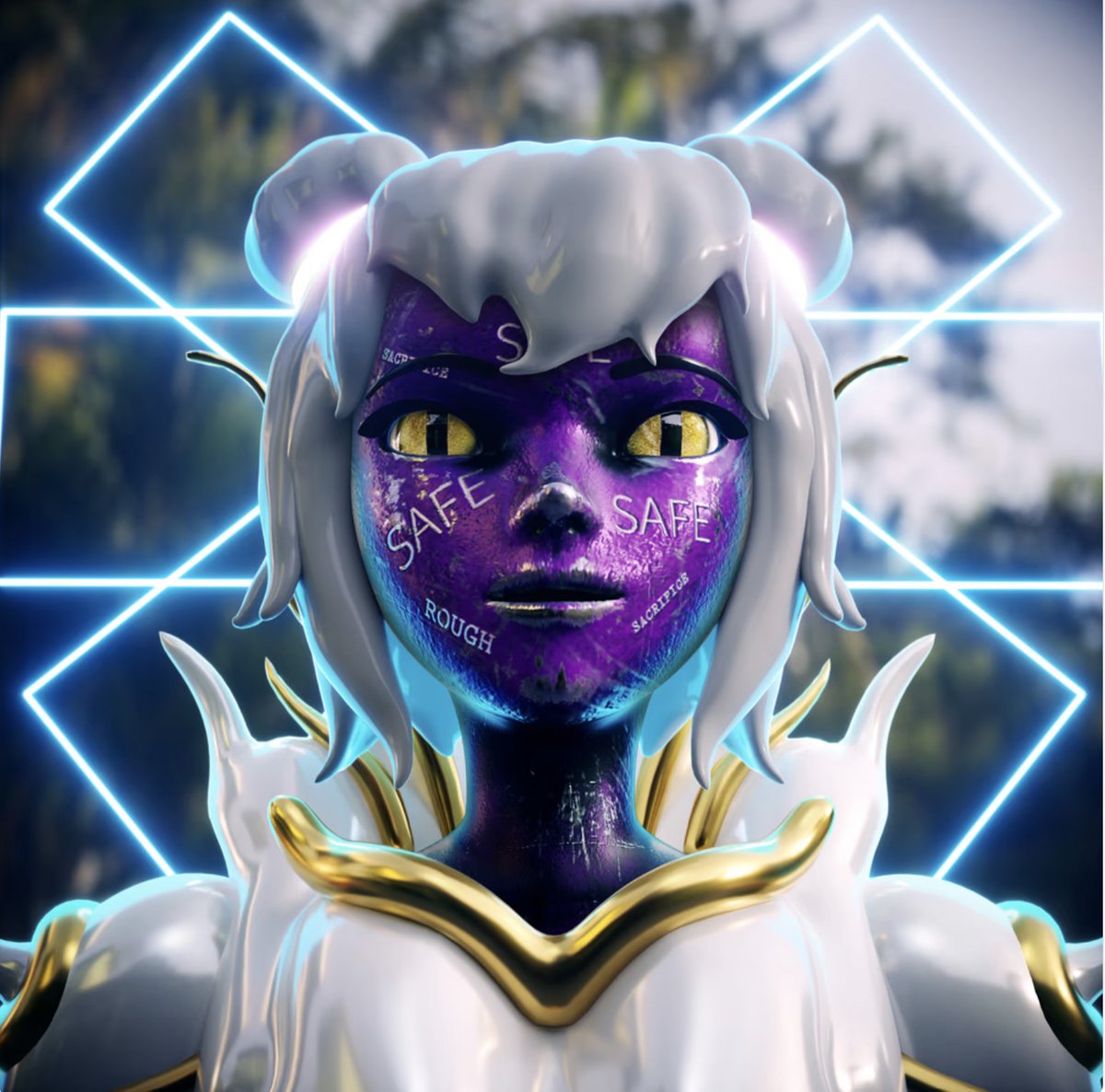 Roughs are survivors. The majority of them sacrificed everything  they had in the physical world, to join the metaverse and save their  consciousness in order to continue existing. They are also a bit against the hierarchy already in place. <a href="/metalegendsnft/">Meta Legends</a>  #ue5 #gaming #nft