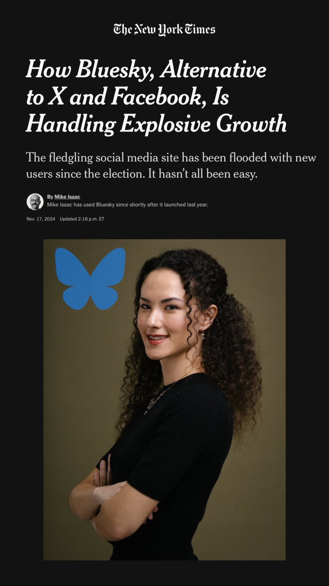 If you don’t know who Jay Graber is, you will. She’s the woman behind Blue Sky.

Everyone’s talking about it. In just the past week, Bluesky’s user base has exploded, more than doubling to over 16 million as people scramble for an alternative to X, Facebook, and Threads. It’s now