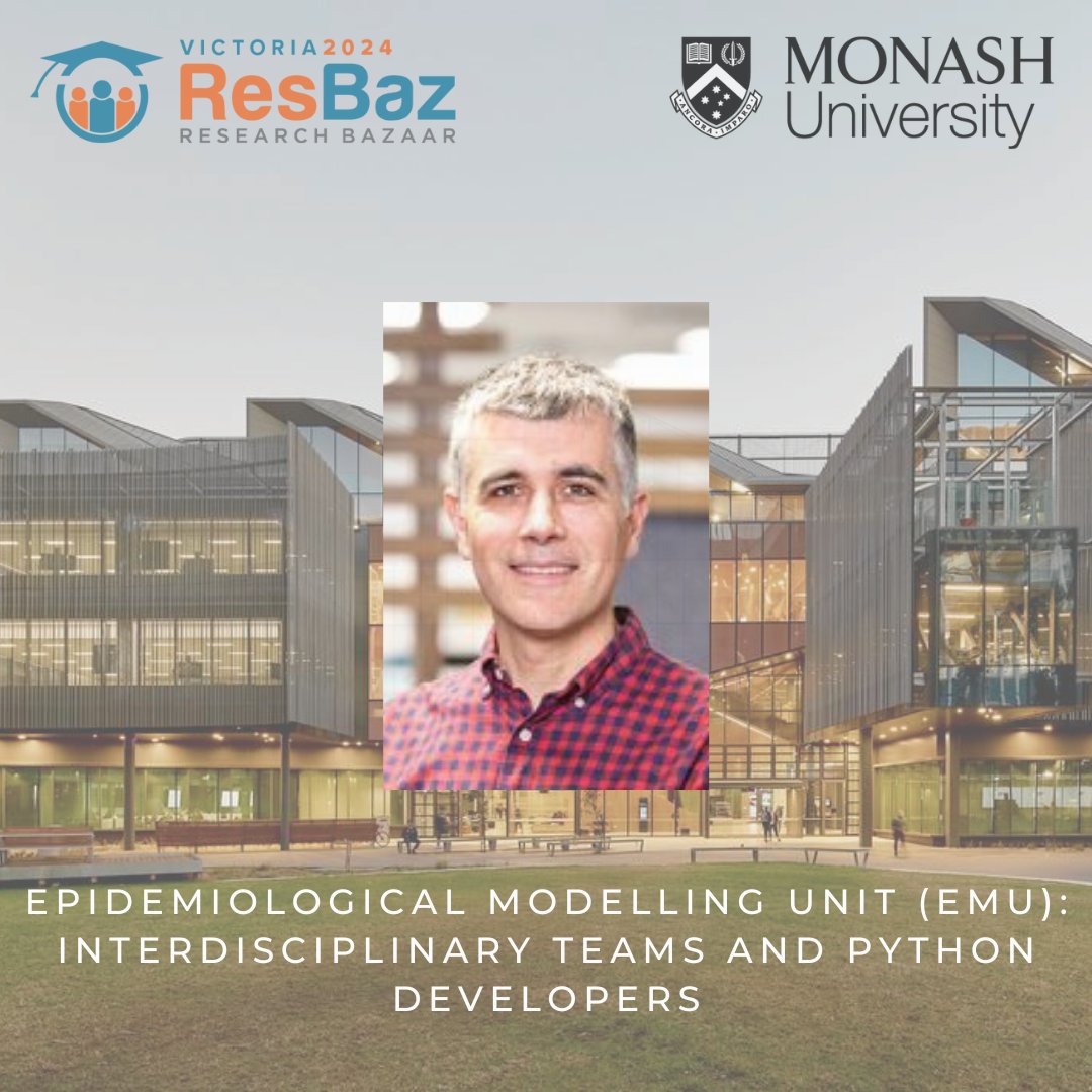 Monash eResearch (@monasheresearch) on Twitter photo 🎉 Key Story spotlight at #ResBazVIC2024!
How do we ensure competence in infectious disease modelling? A/Prof. James Trauer shares how Monash’s EMU team uses Python developers to improve reliability, efficiency & public health impact.
đź“… 27 Nov 2024
🔗 bit.ly/48CzNj0 🎉 Key Story spotlight at #ResBazVIC2024!
How do we ensure competence in infectious disease modelling? A/Prof. James Trauer shares how Monash’s EMU team uses Python developers to improve reliability, efficiency & public health impact.
đź“… 27 Nov 2024
đź”— bit.ly/48CzNj0
